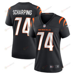 Max Scharping 74 Cincinnati Bengals Women's Game Jersey - Black