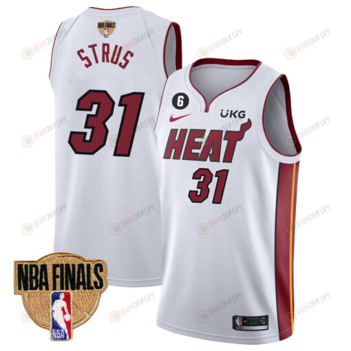 Max Strus 31 Miami Heat Final Champions 2023 Swingman Jersey - White