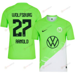 Maximilian Arnold 27 VfL Wolfsburg 2023-24 Home Men Jersey - Green
