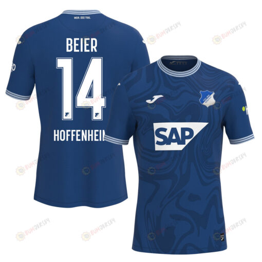 Maximilian Beier 14 TSG 1899 Hoffenheim 2023-24 Home Men Jersey - Blue