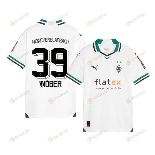 Maximilian W?ber 39 Borussia M?nchengladbach 2023-24 Home YOUTH Jersey - White