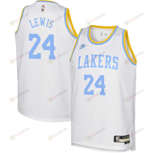 Maxwell Lewis Los Angeles Lakers 2022-23 Classic Edition White Men Jersey