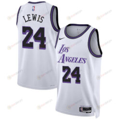 Maxwell Lewis Los Angeles Lakers 2022/23 White Jersey City