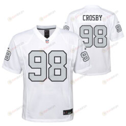 Maxx Crosby 98 Las Vegas Raiders Youth Jersey - White