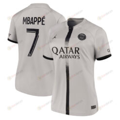 Mbappe 7 Paris Saint-Germain Women 2022/23 Away Jersey - Black