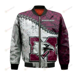 McMaster Marauders Bomber Jacket 3D Printed Grunge Polynesian Tattoo