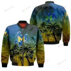 McNeese State Cowboys Bomber Jacket 3D Printed Coconut Tree Tropical Grunge