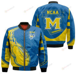 McNeese State Cowboys Bomber Jacket 3D Printed - Fire Football