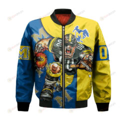McNeese State Cowboys Bomber Jacket 3D Printed Football