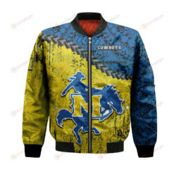 McNeese State Cowboys Bomber Jacket 3D Printed Grunge Polynesian Tattoo