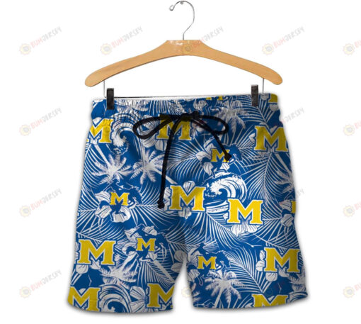 McNeese State Cowboys Men Shorts Tropical Seamless