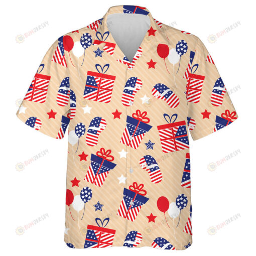 Meaningful American Symbols At The Flag Style Pattern Hawaiian Shirt