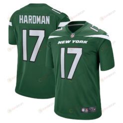 Mecole Hardman 17 New York Jets Game Men Jersey - Green