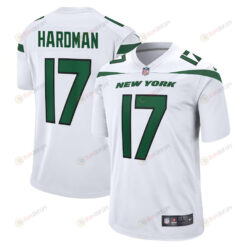 Mecole Hardman 17 New York Jets Game Men Jersey - White