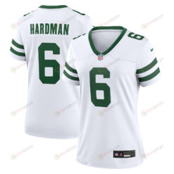 Mecole Hardman 6 New York Jets Women's Player Game Jersey - White