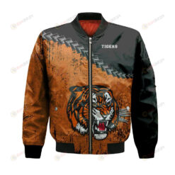 Medicine Hat Tigers Bomber Jacket 3D Printed Grunge Polynesian Tattoo