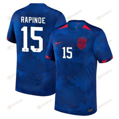 Megan Rapinoe 15 USA Women's National Team 2023-24 World Cup Away Men Jersey