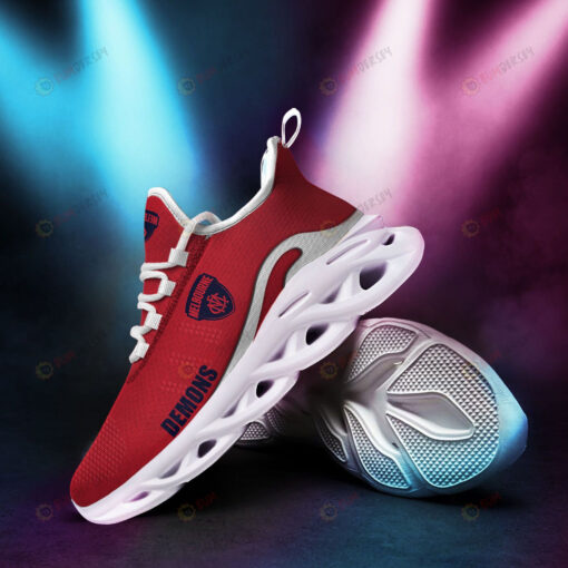 Melbourne Demons Logo Pattern 3D Max Soul Sneaker Shoes In Red