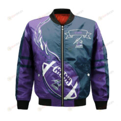 Melbourne Storm Bomber Jacket 3D Printed Flame Ball Pattern