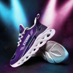 Melbourne Storm Logo Pattern Custom Name 3D Max Soul Sneaker Shoes