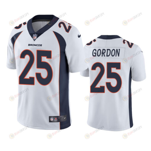 Melvin Gordon Denver Broncos 25 White Vapor Limited Jersey