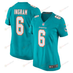 Melvin Ingram 6 Miami Dolphins Game Women Jersey - Aqua