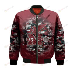 Memorial Sea-Hawks Bomber Jacket 3D Printed Camouflage Vintage