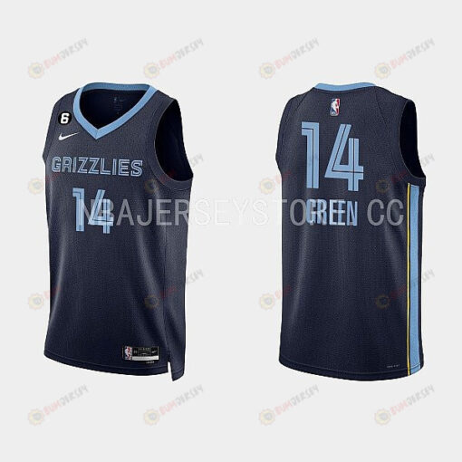 Memphis Grizzlies 14 Danny Green 2022-23 Icon Edition Navy Men Jersey