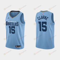 Memphis Grizzlies 15 Brandon Clarke 2022-23 Statement Edition Blue Men Jersey
