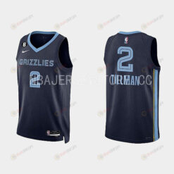 Memphis Grizzlies 2 Xavier Tillman 2022-23 Icon Edition Navy Men Jersey