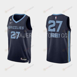 Memphis Grizzlies 27 David Roddy 2022-23 Icon Edition Navy Men Jersey