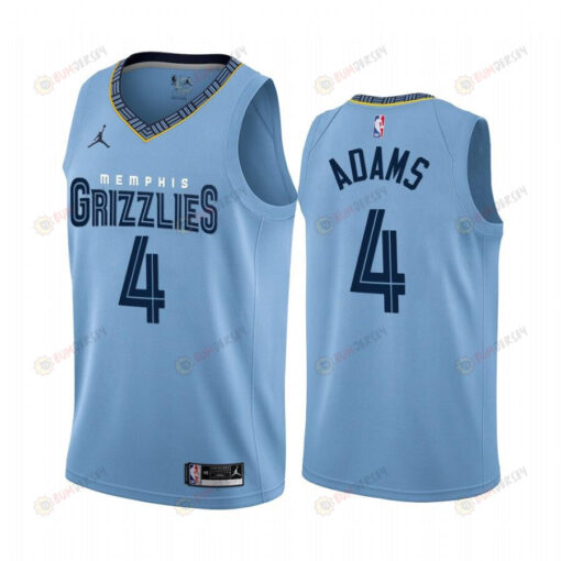 Memphis Grizzlies 4 Steven Adams 2022-23 Statement Edition Blue Jersey - Men Jersey