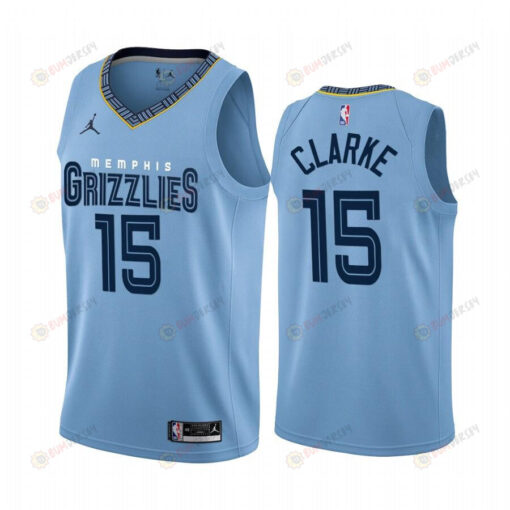 Memphis Grizzlies Brandon Clarke 15 2022-23 Statement Edition Blue Jersey - Men Jersey