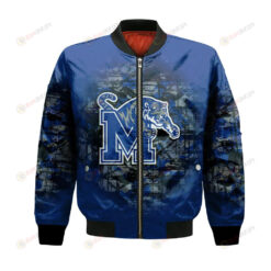 Memphis Tigers Bomber Jacket 3D Printed Camouflage Vintage