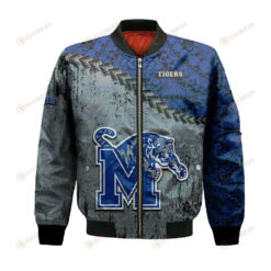 Memphis Tigers Bomber Jacket 3D Printed Grunge Polynesian Tattoo