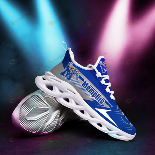 Memphis Tigers Logo Stripe Pattern 3D Max Soul Sneaker Shoes