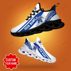 Memphis Tigers Shadow Logo Polka Dot Pattern Custom Name 3D Max Soul Sneaker Shoes