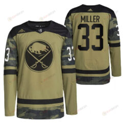 Men Buffalo Sabres Colin Miller 2022 Military Appreciation Night Camo 33 Jersey Primegreen Jersey