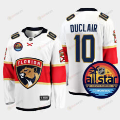 Men Florida Panthers Anthony Duclair 10 2023 NHL All-Star Away White Jersey
