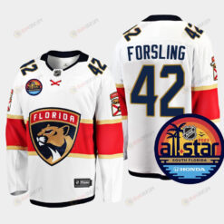 Men Florida Panthers Gustav Forsling 42 2023 NHL All-Star Away White Jersey