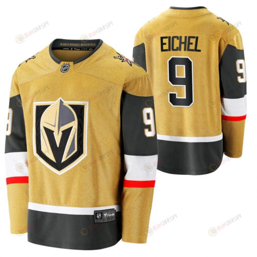 Men Jack Eichel 9 Vegas Golden Knights 2023 Jersey Gold Alternate Jersey Jersey