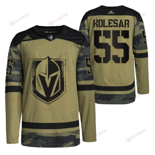 Men Keegan Kolesar Golden Knights 55 Camo Jersey 2021-22 Military Appreciation Jersey