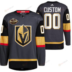 Men Vegas Golden Knights 00 Custom Alternate Primegreen Black Jersey 2023 All-Star Jersey