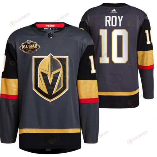 Men Vegas Golden Knights 10 Nicolas Roy Alternate Primegreen Black Jersey 2023 All-Star Jersey