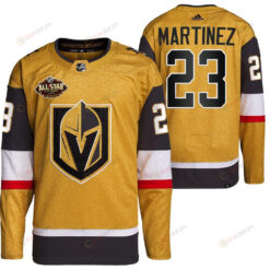 Men Vegas Golden Knights 23 Alec Martinez Primegreen Gold Jersey 2023 All-Star Jersey