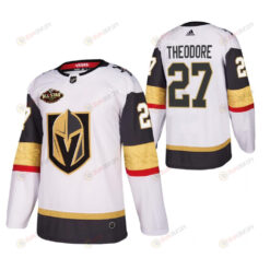 Men Vegas Golden Knights 27 Shea Theodore 2023 All-Star White Jersey Away Jersey