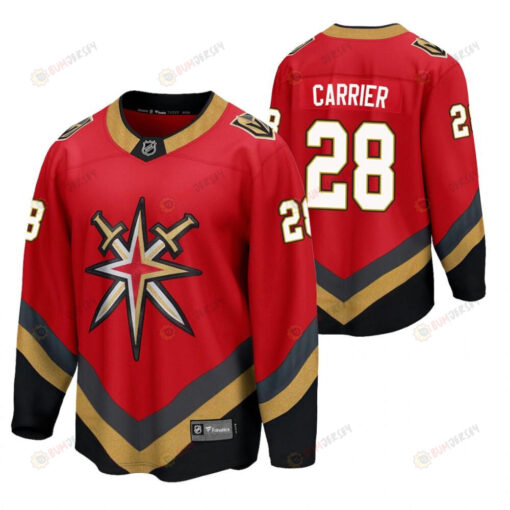 Men Vegas Golden Knights 28 William Carrier 2023 Special Edition Red Jersey Jersey