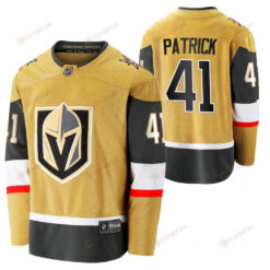 Men Vegas Golden Knights 41 Nolan Patrick 2023 Jersey Gold Alternate Player Jersey