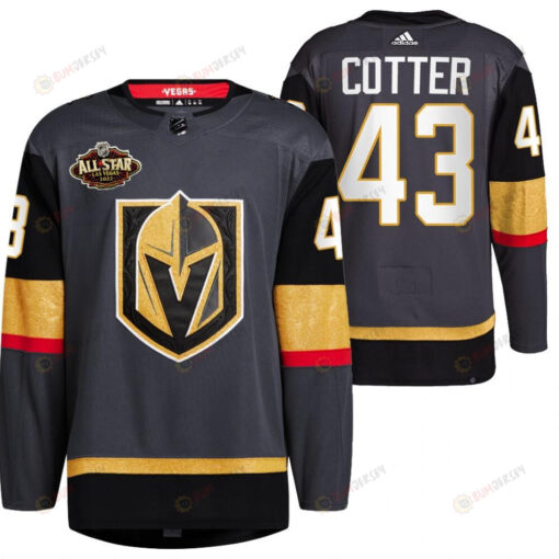 Men Vegas Golden Knights 43 Paul Cotter Primegreen Black Jersey 2023 All-Star Jersey