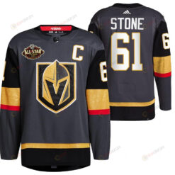 Men Vegas Golden Knights 61 Mark Stone Alternate Primegreen Black Jersey 2023 All-Star Jersey